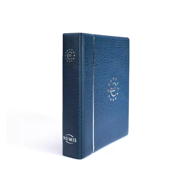 Álbum para Euros formato NUMIS incl. 7 hojas mas cajetin protector azul